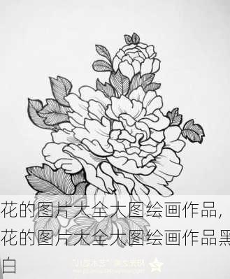 花的图片大全大图绘画作品,花的图片大全大图绘画作品黑白