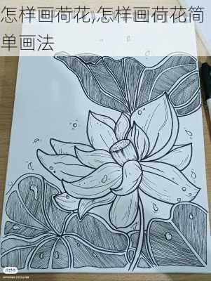 怎样画荷花,怎样画荷花简单画法-第3张图片-花卉百科