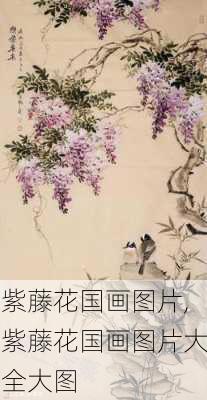 紫藤花国画图片,紫藤花国画图片大全大图