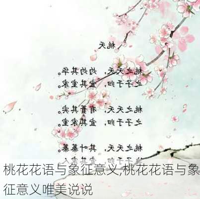 桃花花语与象征意义,桃花花语与象征意义唯美说说-第2张图片-花卉百科