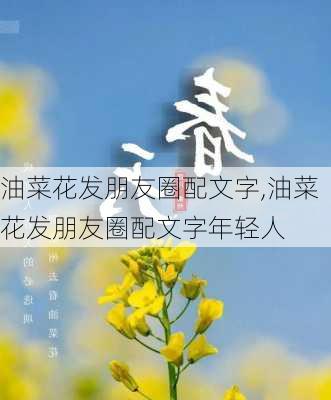 油菜花发朋友圈配文字,油菜花发朋友圈配文字年轻人