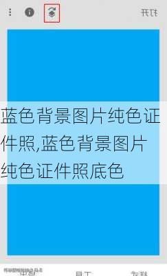 蓝色背景图片纯色证件照,蓝色背景图片纯色证件照底色-第1张图片-花卉百科