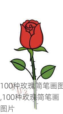 100种玫瑰简笔画图,100种玫瑰简笔画图片