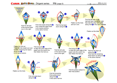 菖蒲花折纸,菖蒲花折纸教程-第1张图片-花卉百科