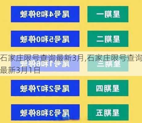 石家庄限号查询最新3月,石家庄限号查询最新3月1日-第3张图片-花卉百科