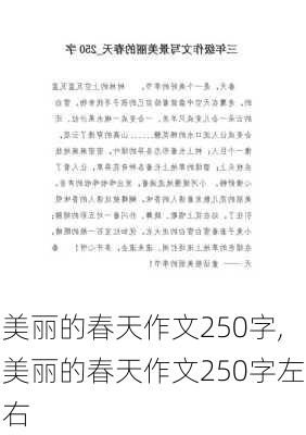 美丽的春天作文250字,美丽的春天作文250字左右-第3张图片-花卉百科