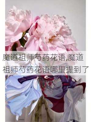 魔道祖师芍药花语,魔道祖师芍药花语哪里提到了