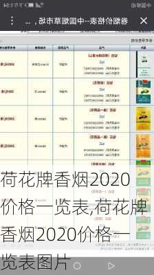 荷花牌香烟2020价格一览表,荷花牌香烟2020价格一览表图片-第1张图片-花卉百科