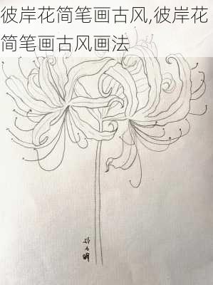 彼岸花简笔画古风,彼岸花简笔画古风画法-第2张图片-花卉百科