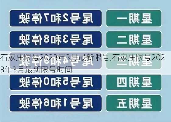 石家庄限号2023年3月最新限号,石家庄限号2023年3月最新限号时间-第2张图片-花卉百科