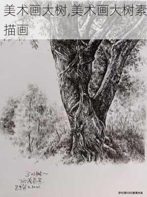 美术画大树,美术画大树素描画