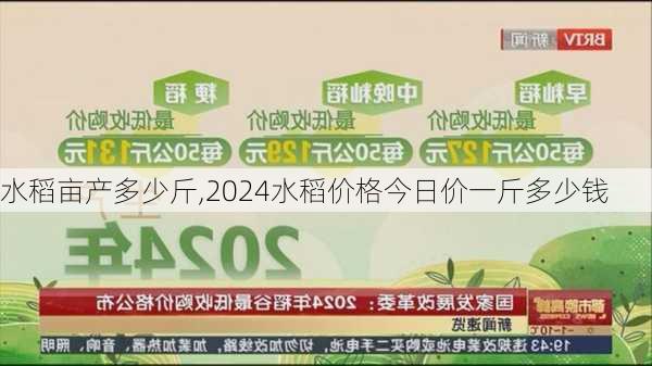 水稻亩产多少斤,2024水稻价格今日价一斤多少钱-第1张图片-花卉百科